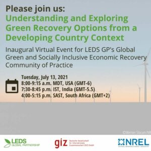 Understanding and Exploring Green Recovery Options from a Developing Country Context